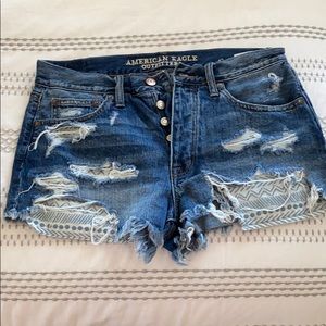 AE tribal high rise shorts